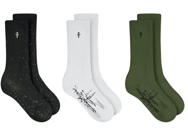 Jordan x Travis Scott Cactus Jack Scribble Socks Multicolor