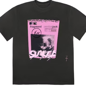 Travis Scott Cactus Jack For Fragment Pink Sunrise T-shirt